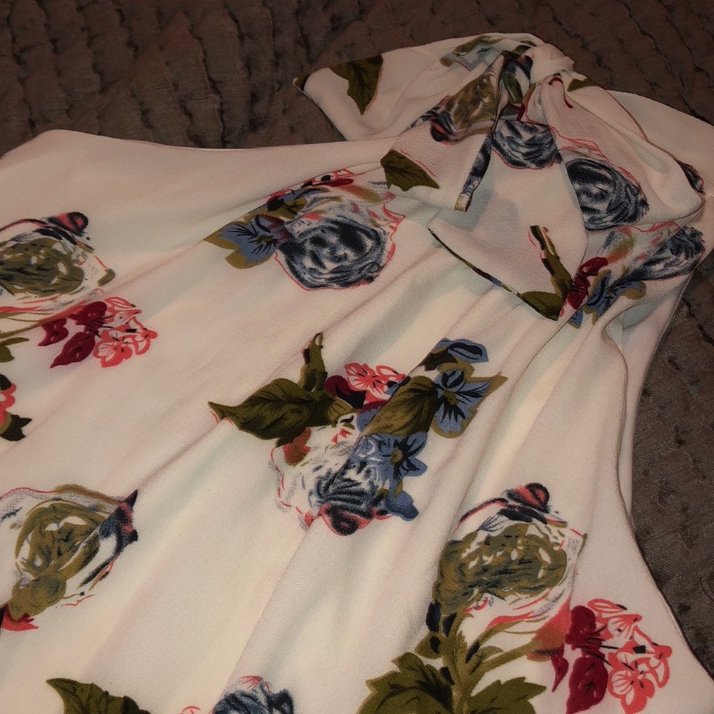 Floral tank blouse
